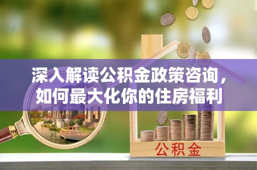 潜山深入解读公积金政策咨询，如何最大化你的住房福利