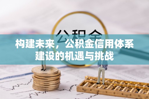 潜山构建未来，公积金信用体系建设的机遇与挑战